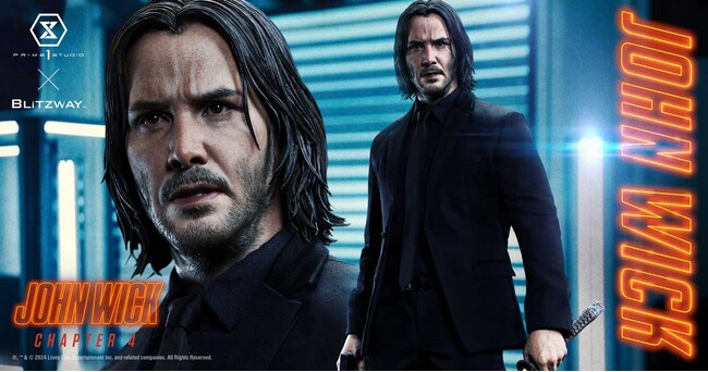 映画『ジョン・ウィック：コンセクエンス』から、主人公ジョン・ウィックのポリストーン製スタチューが予約開始