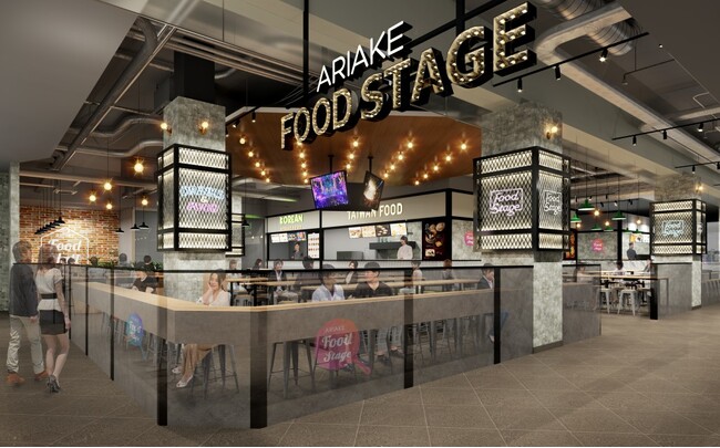 有明ガーデンに7店舗約300席の新フードエリア「ARIAKE FOOD STAGE」が今冬オープン！