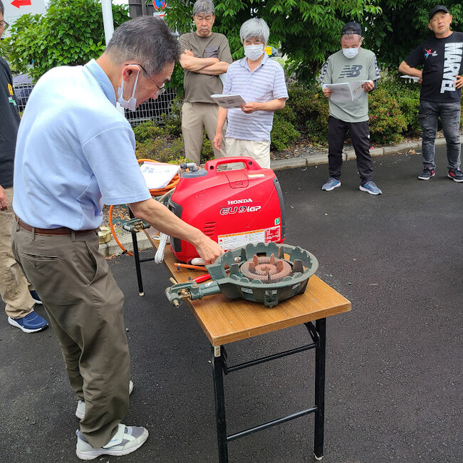 株式会社ジーアイビー、静岡県富士市茶の木平町自主防災会主催の防災訓練に協力参加