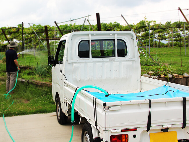 【革新的な防災用品】運べる水供給システム「ウォーターキャリア(軽トラック用)」発売