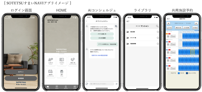 入居者サポートアプリ『SOTETSUすまいNAVI』提供開始