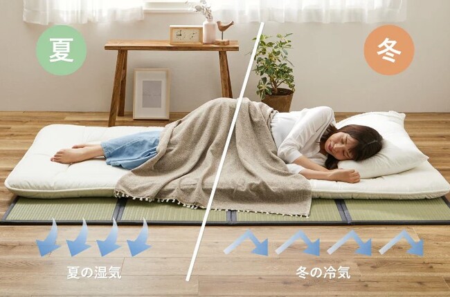 【打倒カビ！湿気対策に】布団にカビを生やしたくないなら！水拭きできる畳マットレス