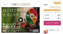 音楽ライフに革新「縦型レコードプレヤー Fuse Vert」目標金額の1998％達成！