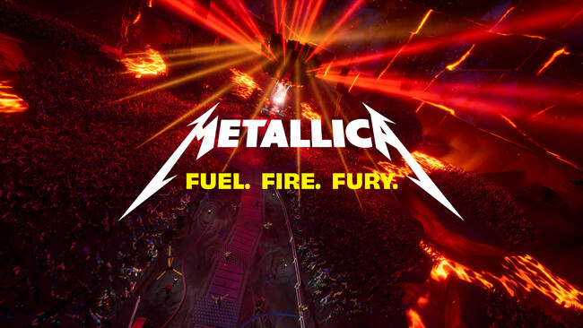 『フォートナイト』でMetallicaの新しい音楽を体験！２日間限定のコンサート「Metallica: Fuel. Fire. Fury.」を開催
