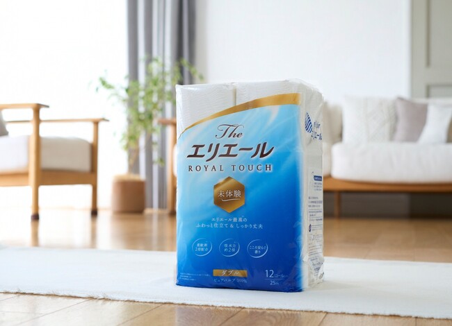 【Qmart 新商品情報】ふんわりした“柔らかさ”と水に濡れたときの“破れにくさ”を両立させた『Theエリエール トイレットティシュー』がQmartに登場！