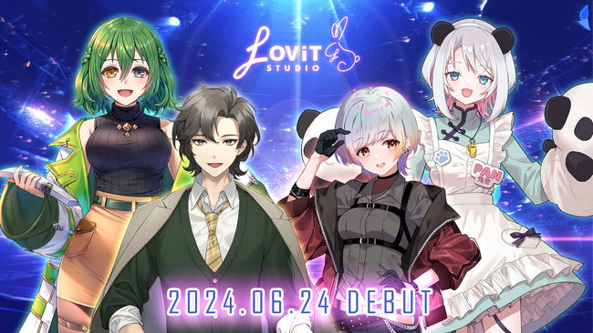 胡散臭いけど先生？！見た目は完全にパンダ？！ キャラクターが濃すぎる新人Vライバー4名が6月24日（月）初配信実施