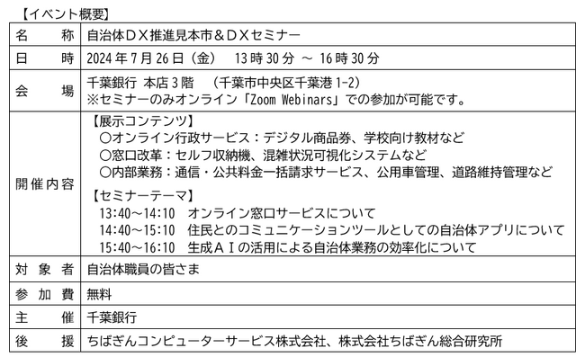 「自治体DX推進見本市&DXセミナー」の開催について