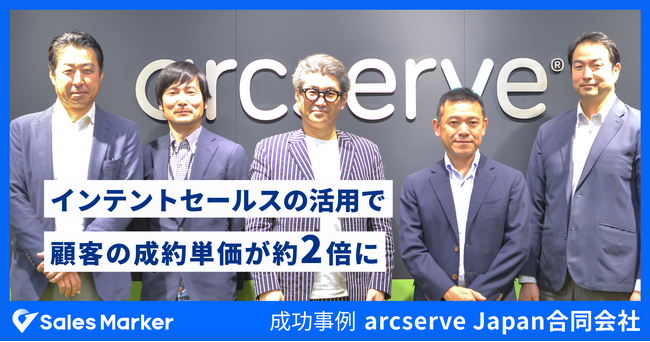 arcserve Japan合同会社、インテントセールスSaaS『Sales Marker』を活用したアウトバウンド営業の立ち上げで顧客の成約単価が約2倍に