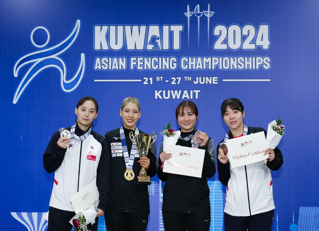 【フェンシング】アジア選手権(クウェート/クウェート市) 女子サーブル 江村美咲が金メダル