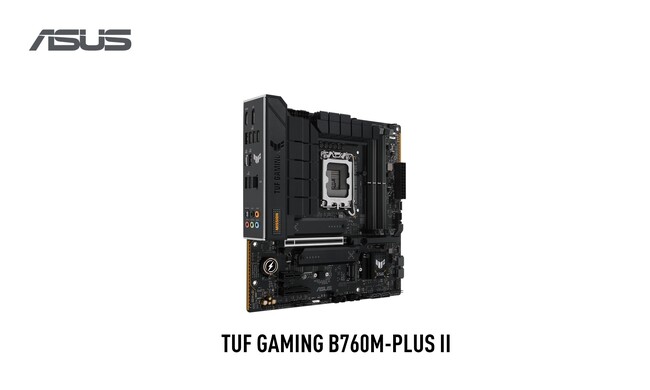 ASUSのゲーミングシリーズTUF GAMINGより、インテル(R) B760チップセット搭載マザーボード「TUF GAMING B760M-PLUS II」を発表