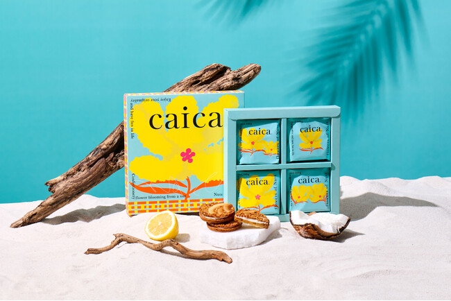 ナッツ菓子専門店「caica」夏の新商品は、南国を感じるココナッツが主役！3層の新感覚フロランタン「フロランショコラサンド〈ココナッツ〉」が登場
