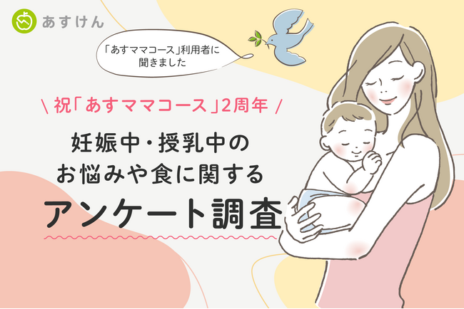 妊娠中・授乳中女性の約6割が「食事や体重に関して悩んでいる」と回答～積極的に食べている食材は「ほうれん草」と「卵」！～