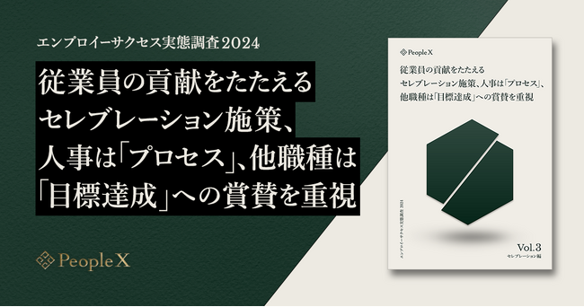 従業員の貢献をたたえるセレブレーション施策、人事は「プロセス」、他職種は「目標達成」への賞賛を重視