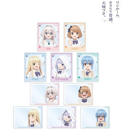 TVアニメ「ワンルーム、日当たり普通、天使つき。」のトレーディングアクリルカード、トレーディングミニアクリルスタンドなどの受注を開始！！アニメ・漫画のオリジナルグッズを販売する「AMNIBUS」にて