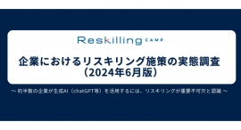 リスキリング支援サービス『Reskilling Camp』企業におけるリスキリング施策の実態調査 （2024年6月版）