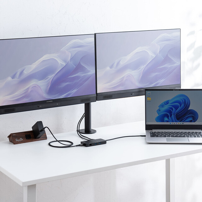 4Kで2画面出力できるコンパクトドッキングステーションを2種類を7月3日発売