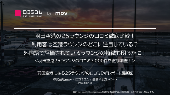 羽田空港にある25件の空港ラウンジの口コミを徹底調査！外国人利用客は「食事」に関心が高い！？