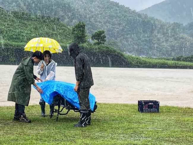 トルビズオン、佐賀県多久市で強雨時の災害時搬送訓練を実施