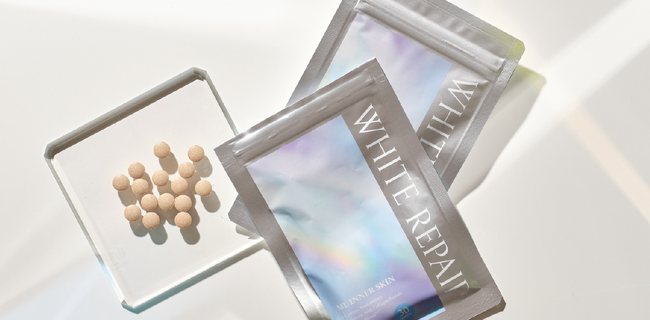 明るく澄み切った毎日をサポートし透明感ある美しさを目指す美容発想のサプリメント「 ML インナースキン ホワイトリペア」を2024年7月6日（土）に新発売いたします。