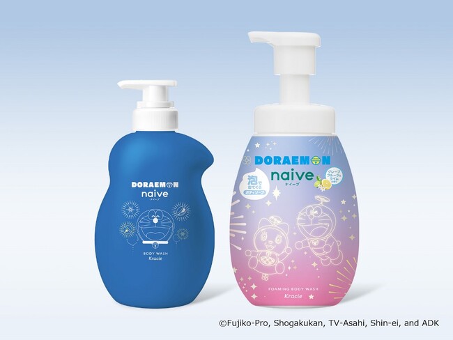 洗う成分100%植物生まれの「ナイーブ」ボディソープ 限定デザイン第2弾「ドラえもん」サマーパッケージ登場!