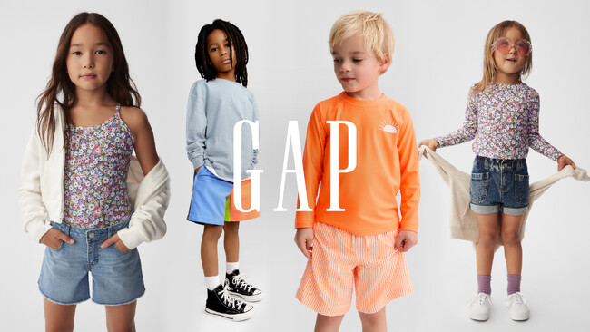 Gap、キッズ＆ベビーの最新スイムウェアがGap公式オンラインストアで発売中！
