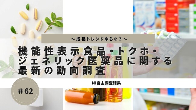 注目のトクホと機能性表示食品。消費者の信頼と購買行動の動向とは？