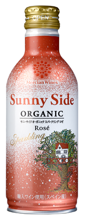 「メルシャン・ワインズ サニーサイド オーガニック スパークリング ロゼ 缶」 が発売から約1カ月 ※1 で年間販売目標の約7割を突破