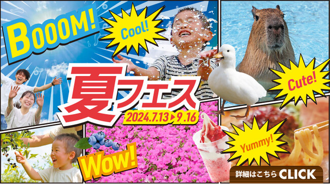 「マザー牧場 夏フェス 2024」7月13日よりスタート!