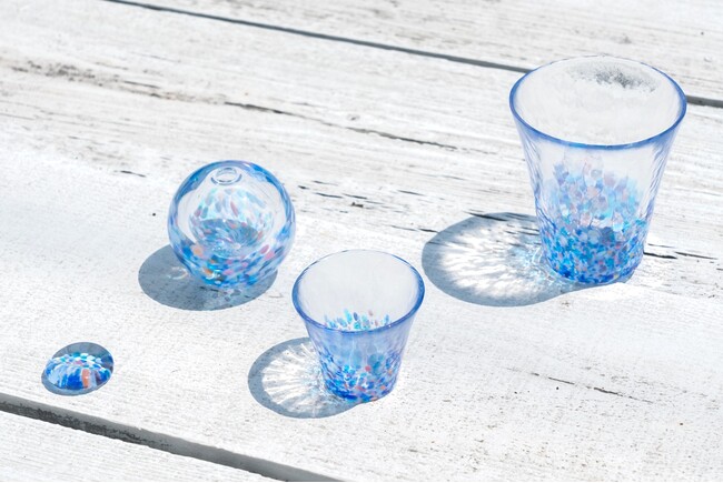 津軽びいどろ「にほんの色ふうけい 夕凪の空」オフィシャルショップ限定色を発売