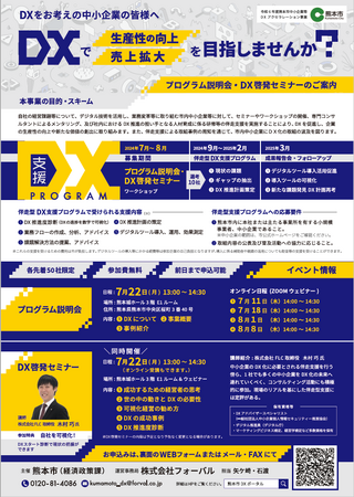 「熊本市中小企業等DXアクセラレーション事業」を実施