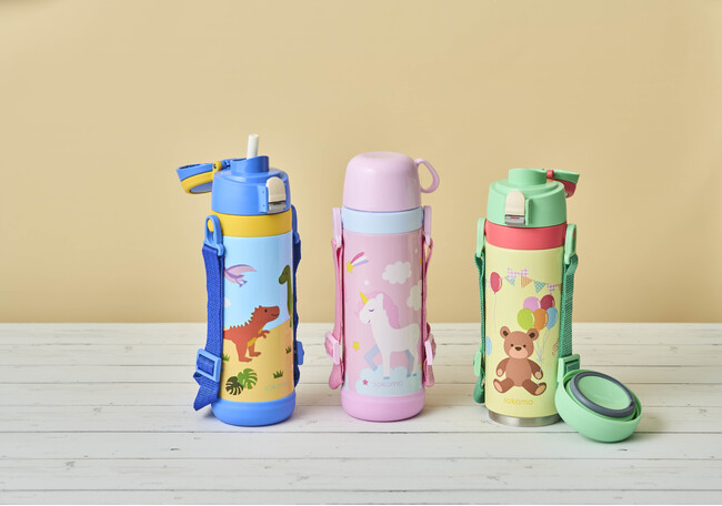 水筒の底を外して底まで洗える「sokomoそこまで洗える3WAYキッズボトル」を発売