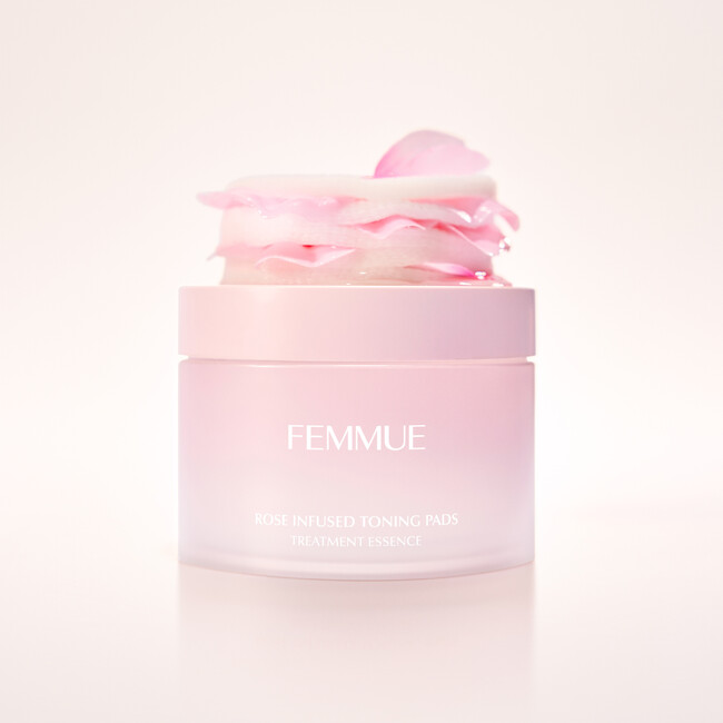 【FEMMUE】保湿+整肌+角質ケアをクイックに叶える 「ローズインフューズド トーニングパッド」がリニューアル新発売