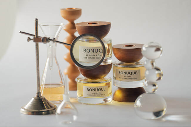 『BONUQUE』の新商品・リードディフューザー、予約販売開始後“3日間”で完売
