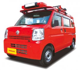 市町村に寄贈する軽消防自動車(デッキバンタイプ・5台)