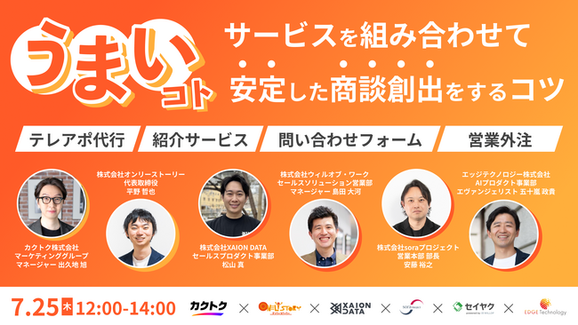 営業支援サービス6社が解説するサービスを組み合わせて安定した商談創出をするコツとは!?