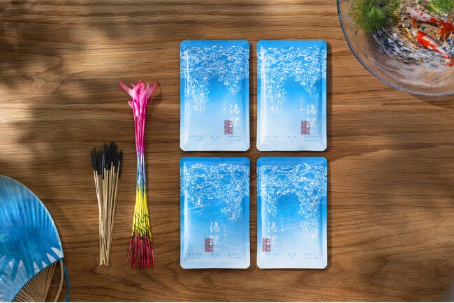 筒井時正玩具花火製造所「東西の線香花火」 × ヤングビーナス薬品工業「湯躍 清夏」がコラボした特別な贈り物「湯躍 季節の詰合せ 夜涼」を季節限定・数量限定で発売