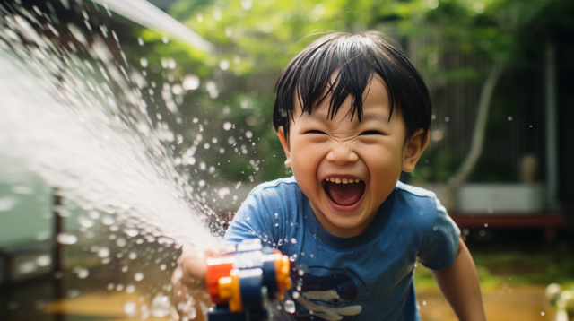 夏休み恒例の家族テニスイベント・えばらサマーフェスティバル 　今年はウォーターサバイバル