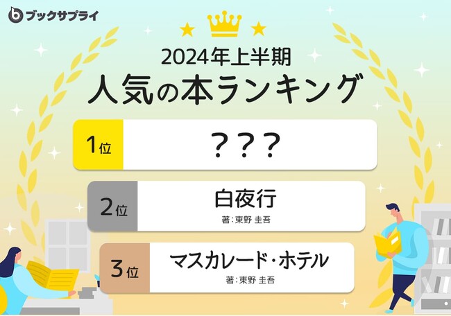 2024年上半期 人気の本はどれ？2位と3位は東野圭吾が独占！気になる1位は？