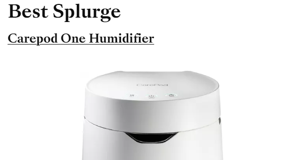 米ベターホームズ＆ガーデンズ(Better Homes & Gardens)が発表した2024年のベスト加湿器にCAREPODが選出！