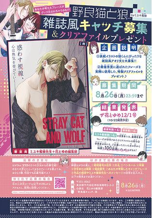 「野良猫と狼」が表紙で登場！　中島健人さんの両面ピンナップも！　『ザ花とゆめセクシー』7月24日発売!!