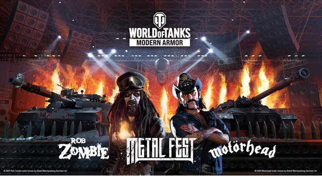 モーターヘッドとロブ・ゾンビがゲーム内にまさかの登場！『World of Tanks Modern Armor』で7月30日より期間限定イベント「メタルフェス」を開催！