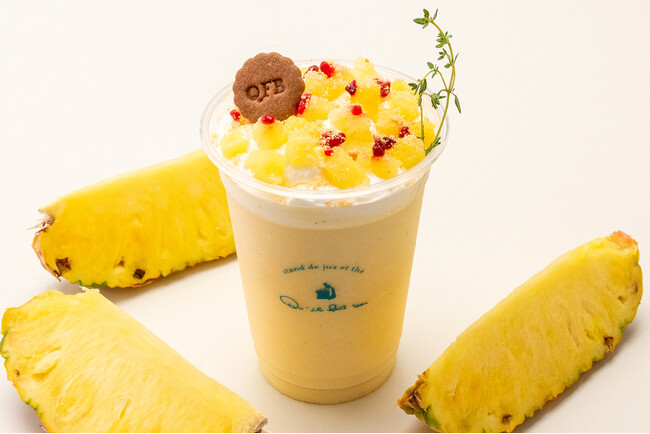 【キル フェ ボン】テイクアウト専門のドリンクスタンド「stand de jus et the (スタンド ジュ エ テ) 」新作「パイナップルのフルージュ」登場！