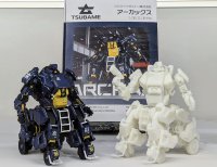 搭乗型大型ロボット『アーカックス』が1/35スケールになって登場　実機同様、頭・腕・腰・ハッチの可動を実現