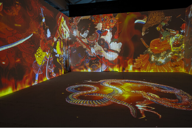 一旗プロデュース「動き出す浮世絵展 MILANO」の公式記録映像“豪”を公開。強烈なパワーを発する豪傑の共演、豪快な荒々しいエネルギーを放出する浮世絵をダイナミックに魅せる映像空間。