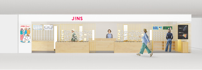 品揃えがより豊富に。黄金色の什器にメガネが浮かぶ軽やかな空間「JINSアトレ四谷店」8/8（木）リニューアルオープン