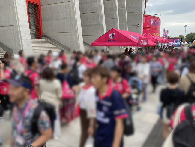 今年も開催決定!セレッソ大阪ヨドコウ桜スタジアムにて大行列ができるブースを出展。
