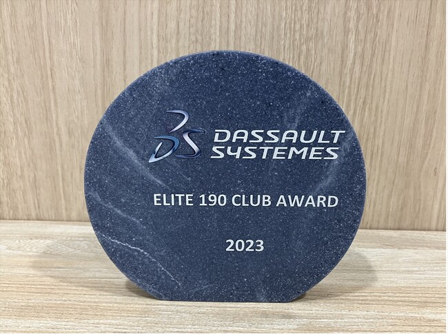 グローバルでの「SOLIDWORKS」優秀販売代理店として3年連続「ELITE 190 CLUB AWARD」を受賞