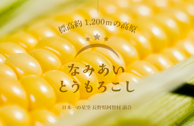 【日本一の星空】長野県阿智村 高原で育った甘い「なみあい とうもろこし」ECサイトにて販売開始