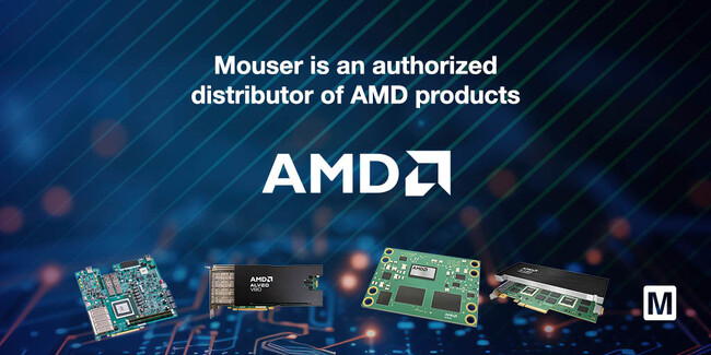 マウザー、エンジニア向けにAMDのAIおよびエッジ技術の最新製品を提供