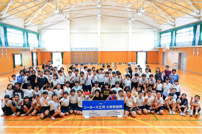 長野誠史選手が安城市立安城西部小学校を訪問しました!